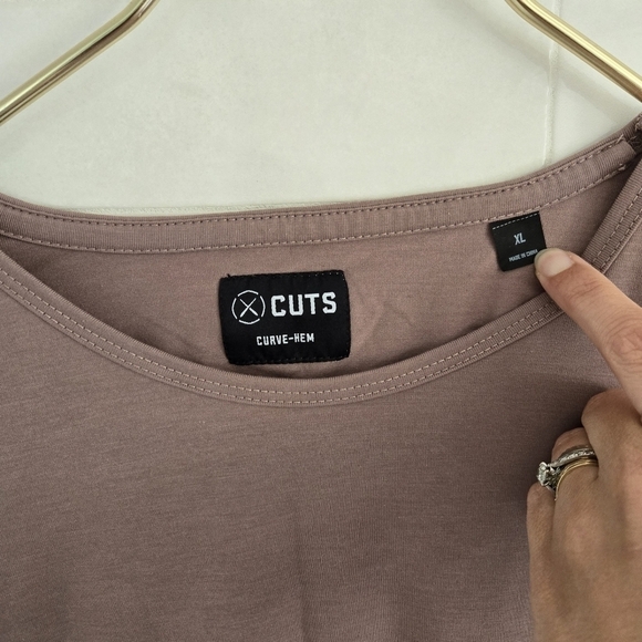 CUTS Mountain Mist Long-Sleeve Crew Neck Curve-Hem Athletic Shirt Size XL - Picture 6 of 8